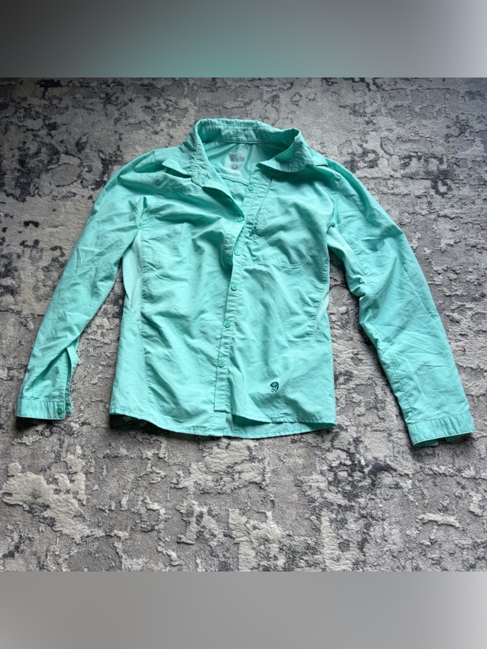 Mountain Hardwear Women's Mint Green Button-Up Shirt